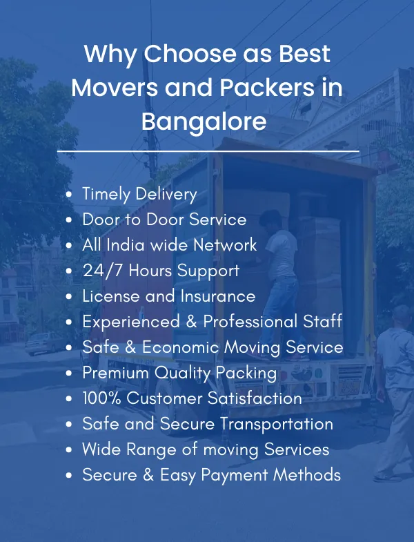 why choose as best packers and movers krpuram bangalore